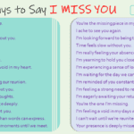 Other ways to say I miss you