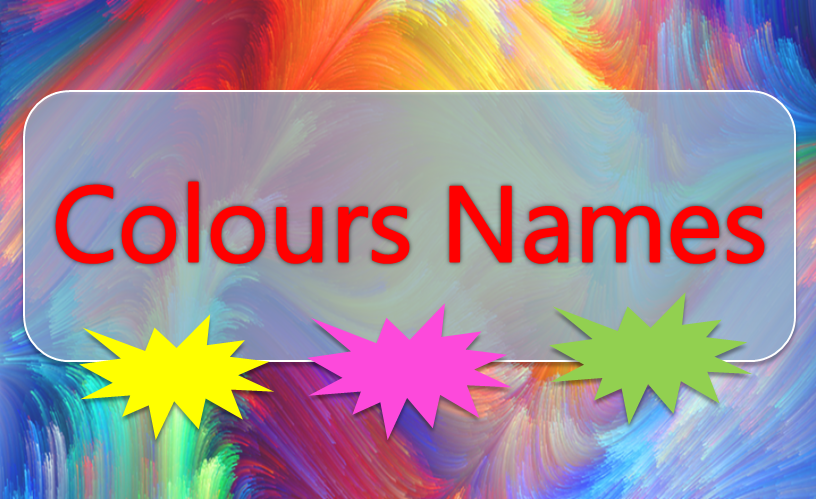 Colours Name with Image and Flashcards