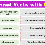 Phrasal Verbs with Call