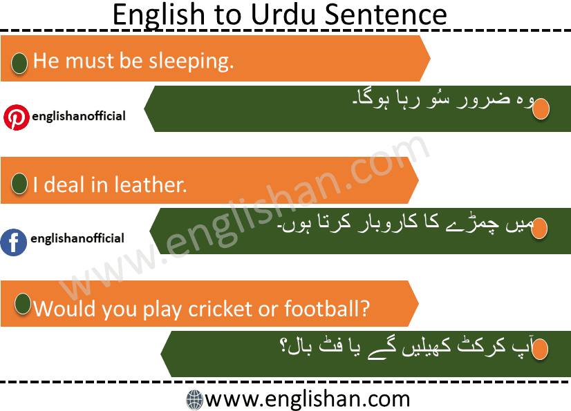 100 English to Urdu sentences Used in Daily Life with PDF