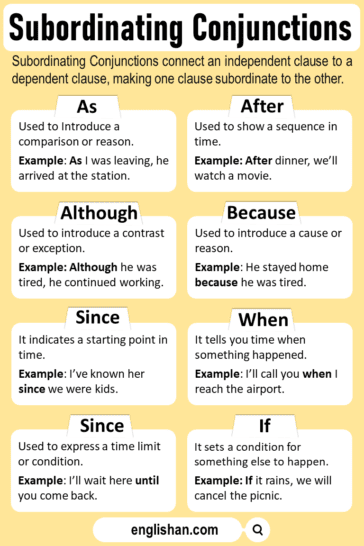 Conjunction: Definition, Types and Examples • Englishan