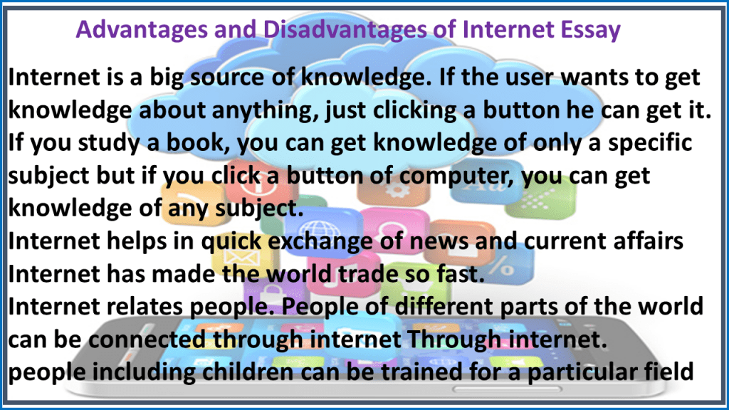 advantages and disadvantages internet essay