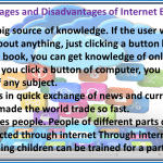 Advantages and Disadvantages of Internet Essay