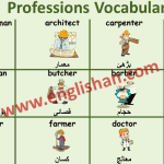 Professions Vocabulary Urdu to English