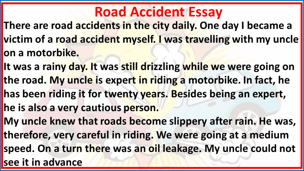 hook for car accident essay