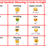 Emoji Symbols Meaning in Urdu to English