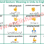 Hand Emoji Meaning in English