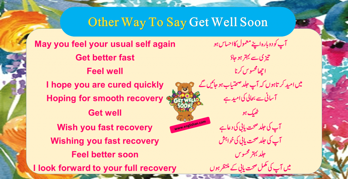 Other Way To Say Get Well