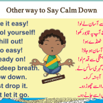 Other way to Say Calm Down