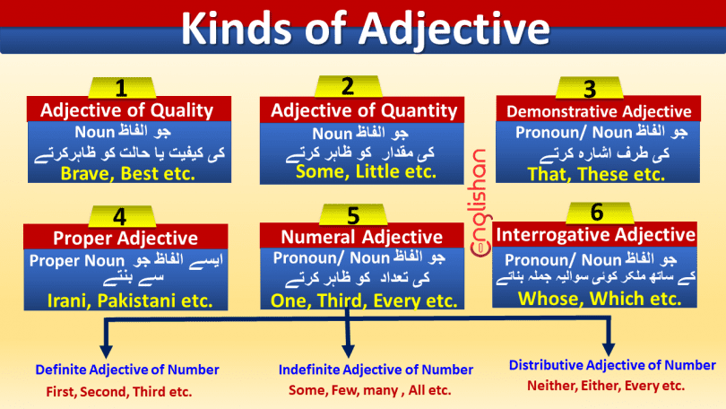 Kinds of Adjective