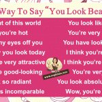 Other Way To Say “You Look Beautiful