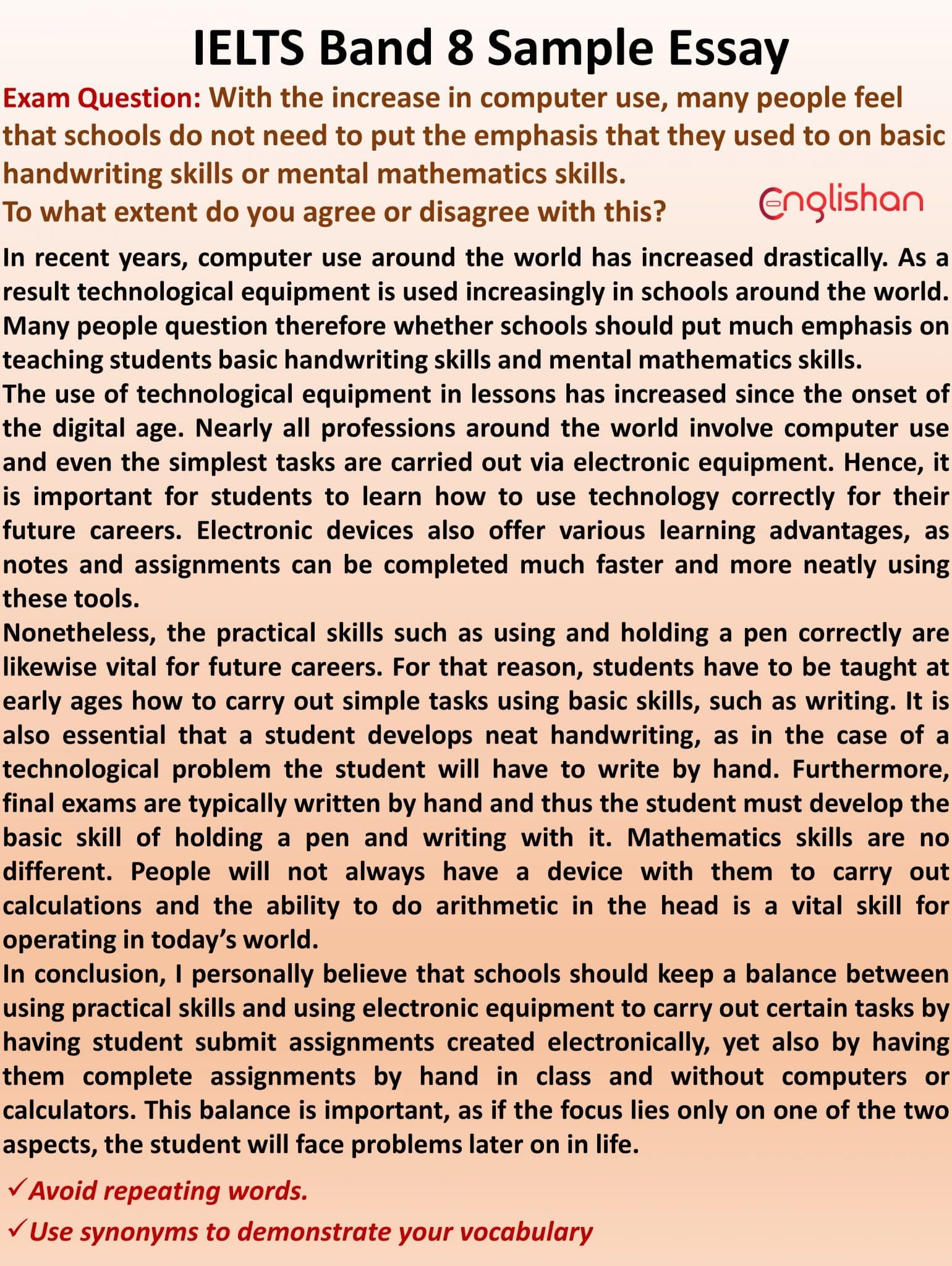 50 IELTS Essay Samples For 8 Bands With PDF Englishan