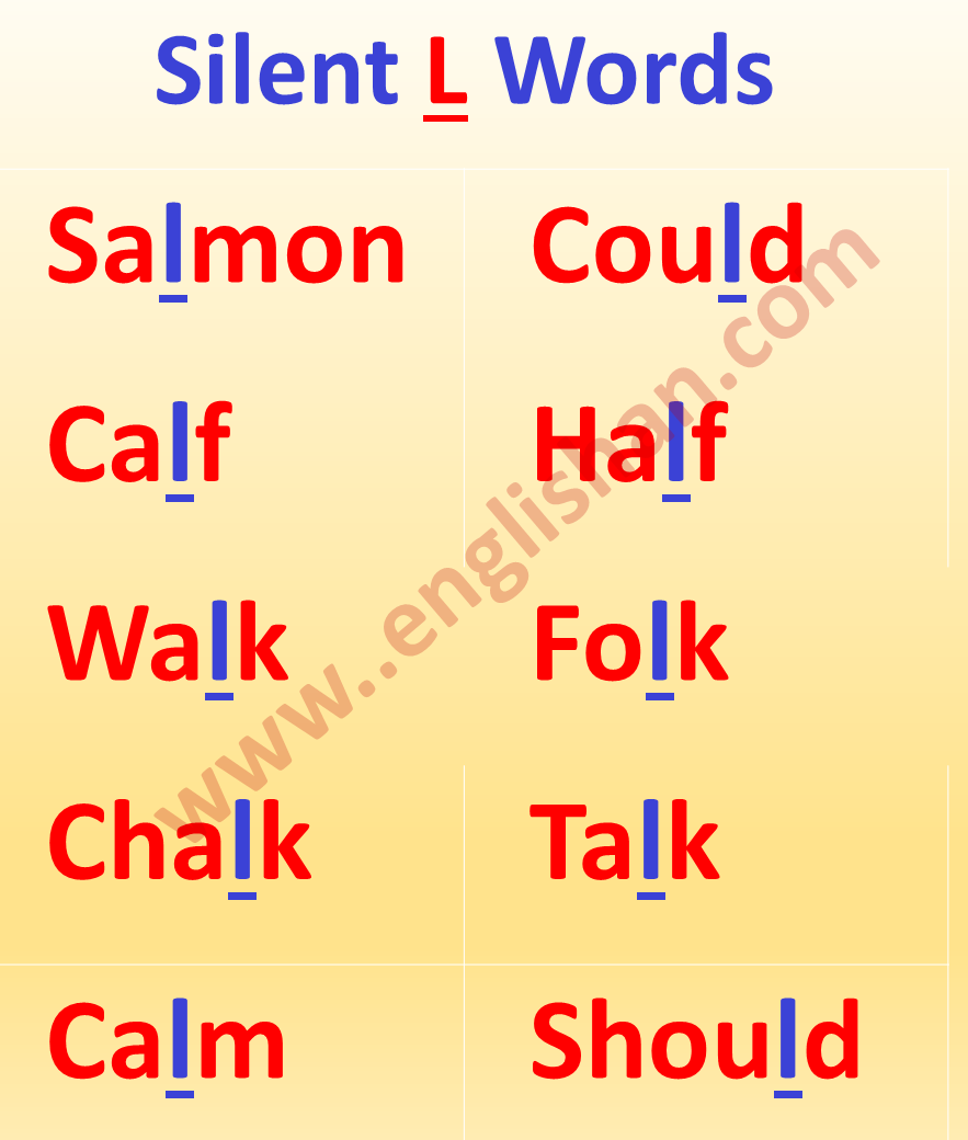 Difficult Words with Silent Letters