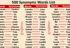 500 Synonyms Words List Improver PDF