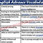 List of Advanced Vocabulary for IELTS PDF