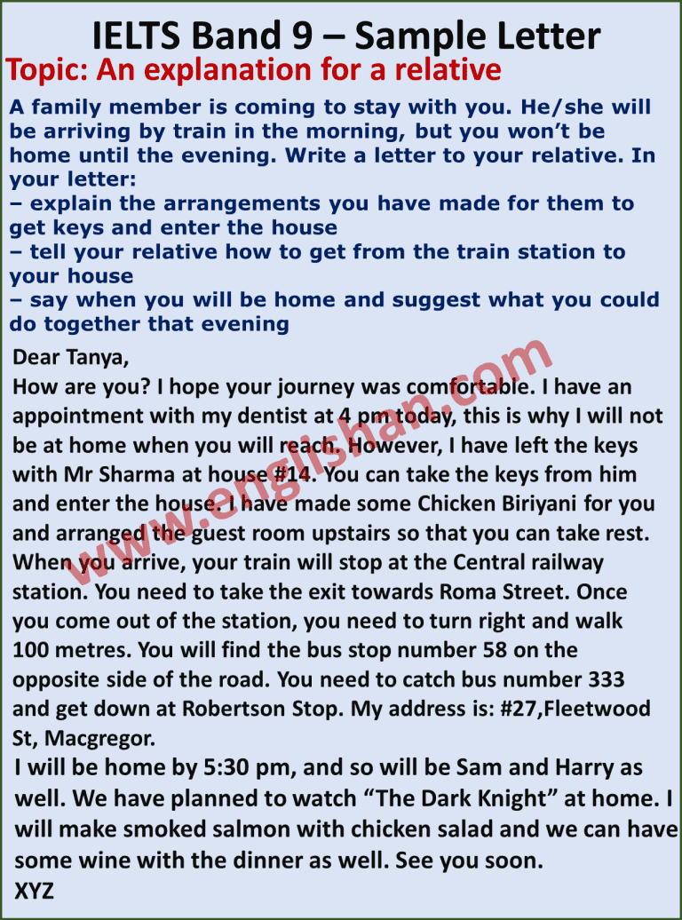 IELTS Letter Writing Samples For Band 9 Englishan