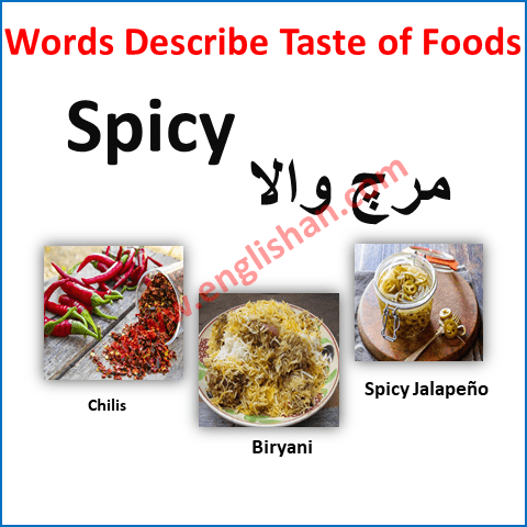 Sensory Words to Describe Food