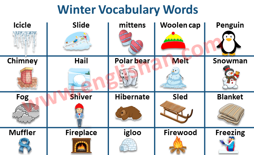 Things Related To Winter Season Englishan