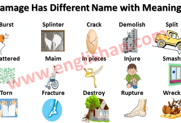 meaning of damaged in english