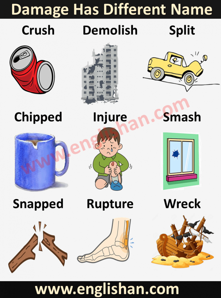 50 Other Words To Describe Damages In English With Sentences