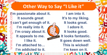 50 + Other Way to Say “I Like it”