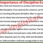 Importance of Discipline Essay 100 Words
