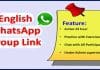 English WhatsApp Up Groups Links 2022