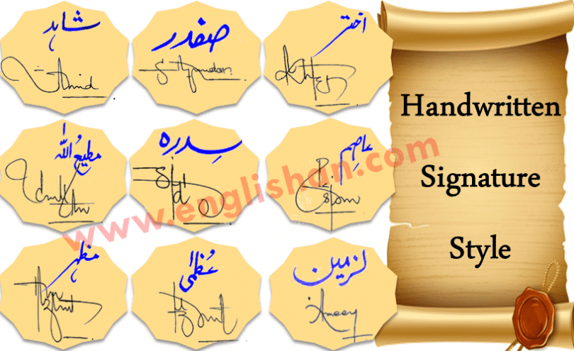 Online Signature Design in handwriting