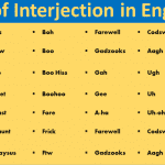 List of Interjection Examples in English