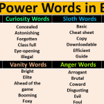 List of Power Words in English