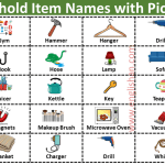 100+ Household Items Names In English With Pictures PDF