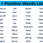 1000 + Positive Words List A-Z