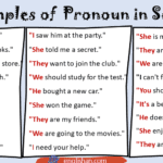 60 Examples of Pronoun in Sentences