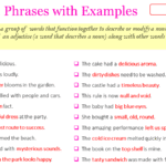 Adjectival Phrase with Examples