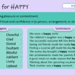 Synonyms for Happy with Examples
