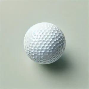 white golf ball with dimples