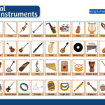 Musical instruments Names with Pictures in English. Learn Musical Instruments Vocabulary its types with Images and Infographics
