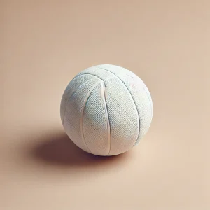 white netball with textured surface