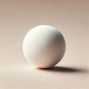 small white table tennis ball