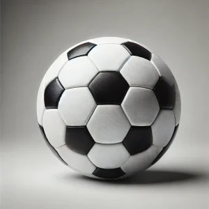 Close-up image of a soccer ball