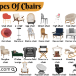 Types of Chairs with Names in English