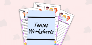 Tenses Worksheets. Identify Which Types of Tenses used in Sentences.