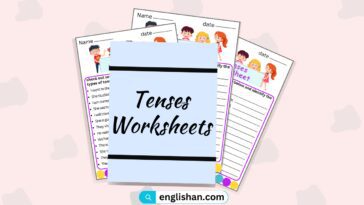 Tenses Worksheets. Identify Which Types of Tenses used in Sentences.