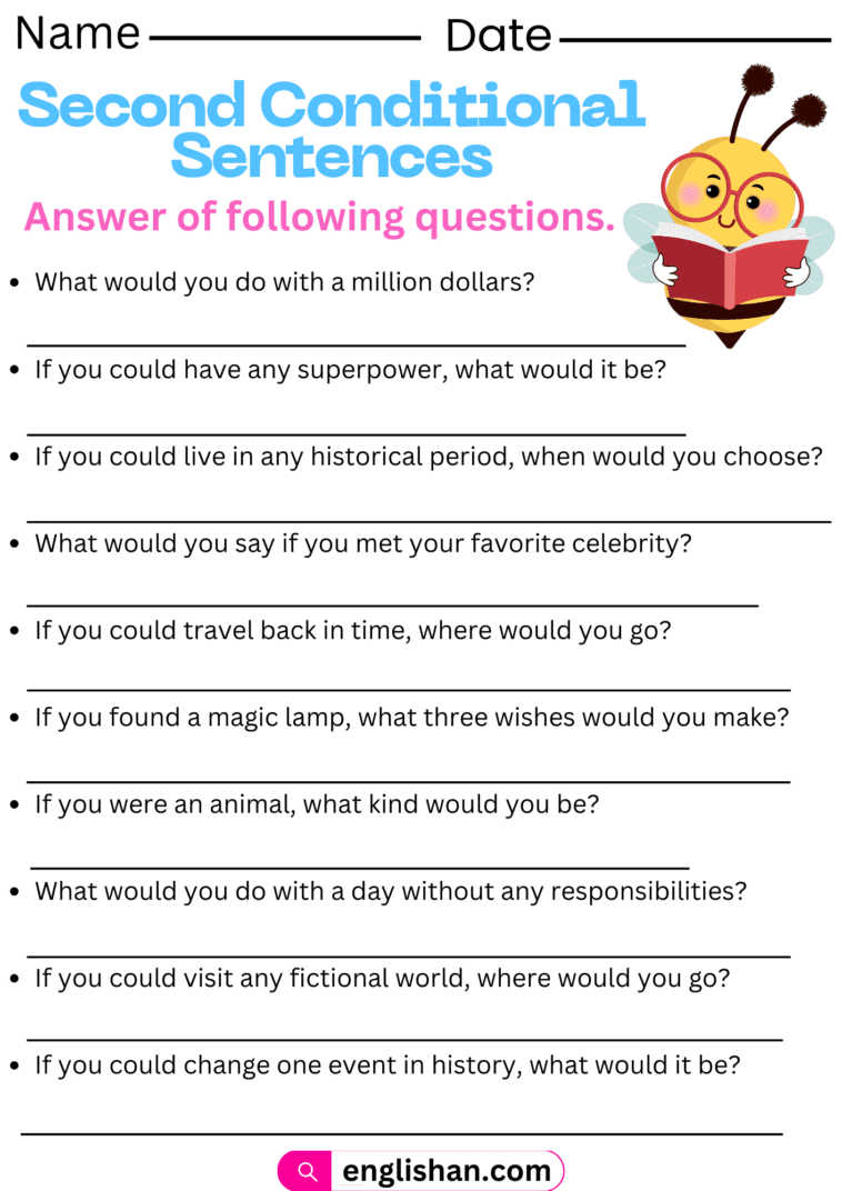 Second Conditional Worksheets and Exercises with Answers
