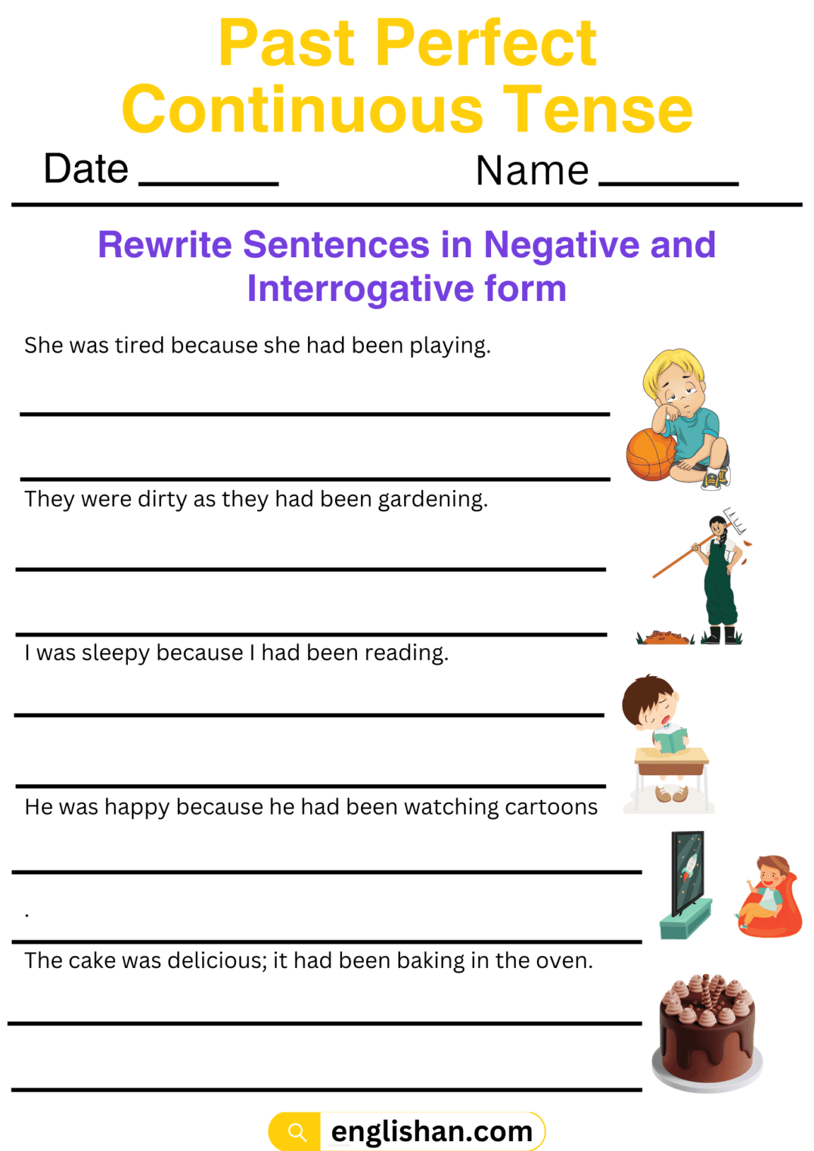 PAST PERFECT CONTINUOUS TENSE EXERCISES WITH ANSWERS PDF FREE visual data 2
