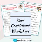 Zero Conditional Worksheets and Exercises