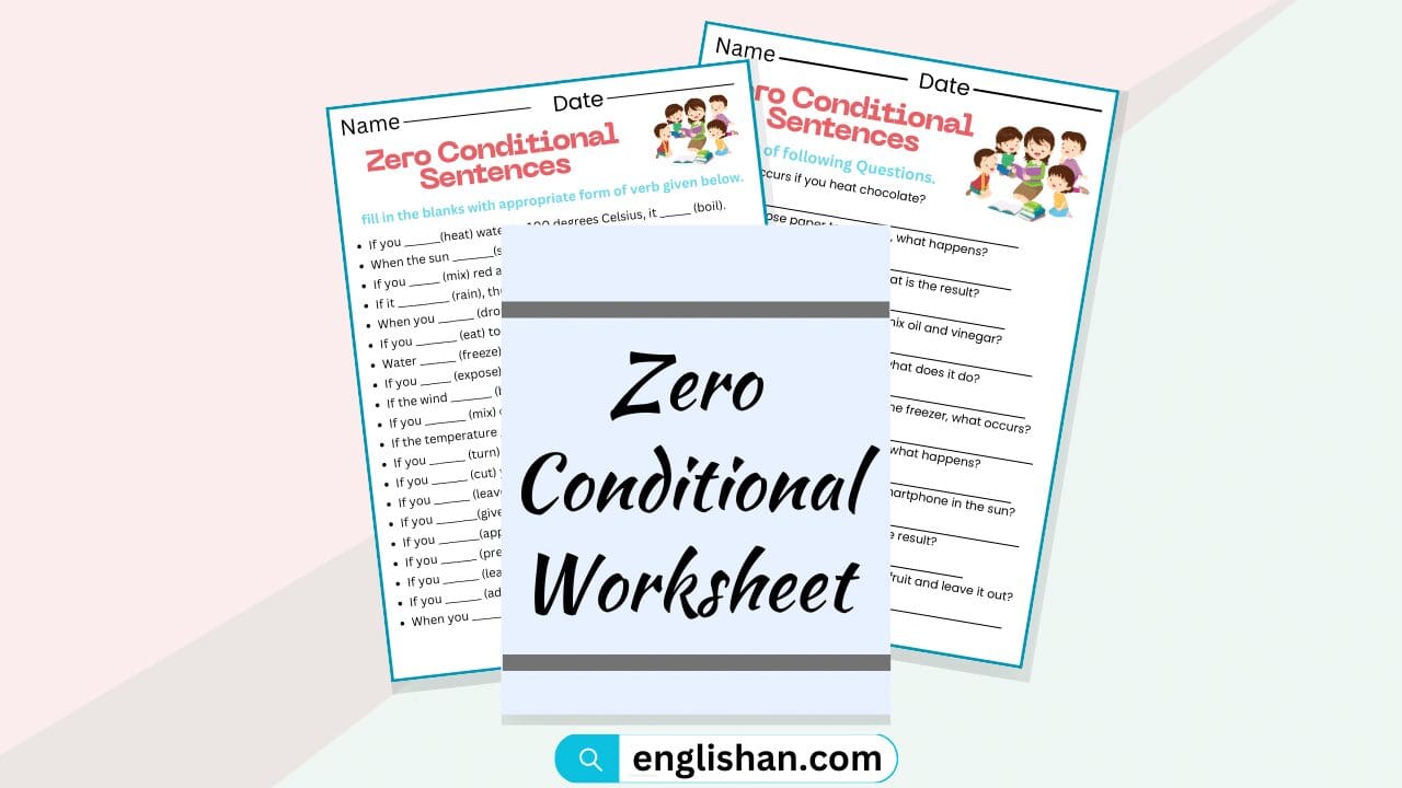 Zero Conditional Worksheets and Exercises