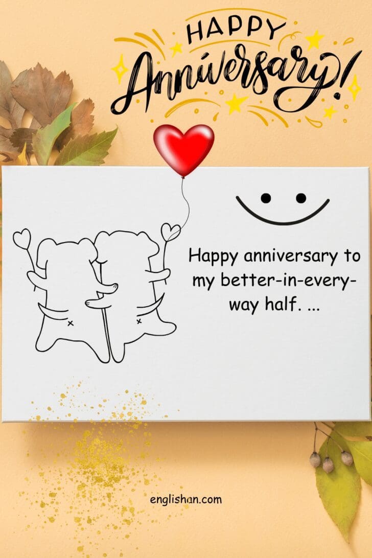 happy anniversary message for couple in english