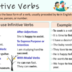 Infinitive Verbs with Examples, Definition and Uses