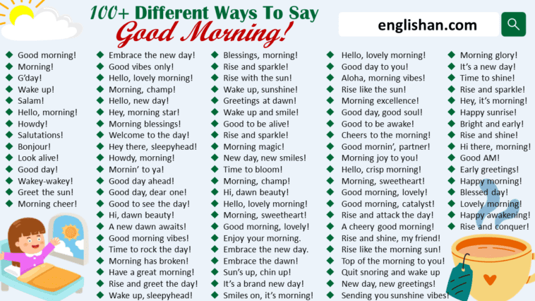 46 Ways to say Have a good day  Good vocabulary words, English